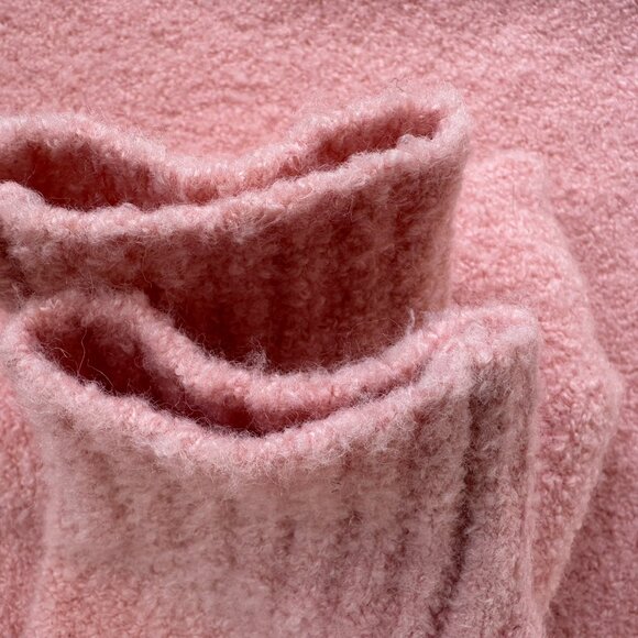 Ann Taylor LOFT boucle sweater dress - pink size Small Cozy Soft - Picture 5 of 7